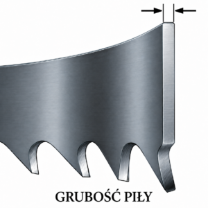 Grubość piły taśmowej