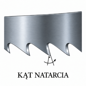 Kąt natarcia zęba w pile taśmowej