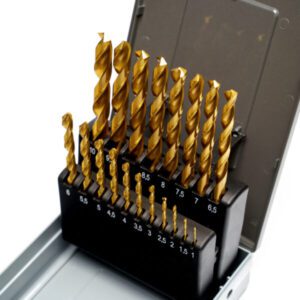 Zestaw wiertła podwójnie szlifowane DIN338 RN INOX HSSE TIN M-25 (1)
