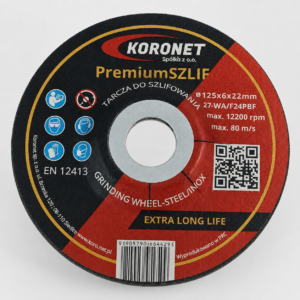 Tarcza do szlifowania Koronet 125x22mm